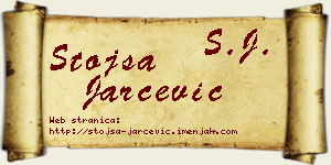 Stojša Jarčević vizit kartica
